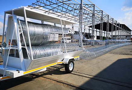 Rapid Razor Wire Deployment System — Perimeter Security (view 2)
